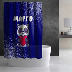 Шторка для душа Марго панда с сердечком, цвет: 3D-принт — фото 2