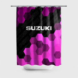 Шторка для душа Suzuki pro racing: символ сверху, цвет: 3D-принт