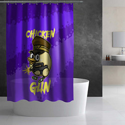 Шторка для душа Чикен Ган - цыпленок, цвет: 3D-принт — фото 2