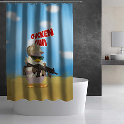 Шторка для душа Цыпленок - Чикен Ган, цвет: 3D-принт — фото 2