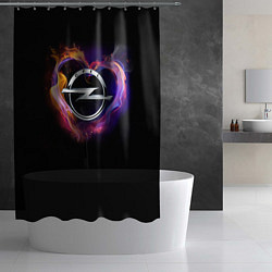 Шторка для душа С логотипом Опель, цвет: 3D-принт — фото 2