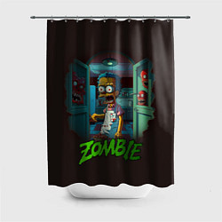 Шторка для душа Гомер зомби, цвет: 3D-принт