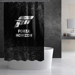 Шторка для душа Forza Horizon с потертостями на темном фоне, цвет: 3D-принт — фото 2