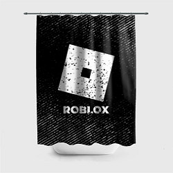 Шторка для душа Roblox с потертостями на темном фоне, цвет: 3D-принт