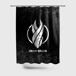 Шторка для душа Dead Space с потертостями на темном фоне, цвет: 3D-принт