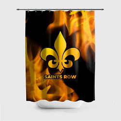 Шторка для душа Saints Row - gold gradient, цвет: 3D-принт