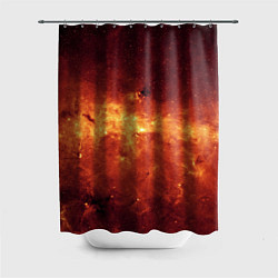 Шторка для душа Огненная галактика, цвет: 3D-принт