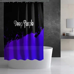 Шторка для душа Deep Purple purple grunge, цвет: 3D-принт — фото 2