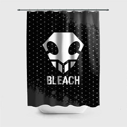 Шторка для душа Bleach glitch на темном фоне, цвет: 3D-принт