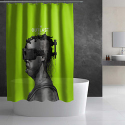 Шторка для душа The Outlast Trials, цвет: 3D-принт — фото 2