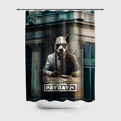 Шторка для душа Payday 3 dog, цвет: 3D-принт