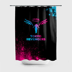 Шторка для душа Tokyo Revengers - neon gradient, цвет: 3D-принт
