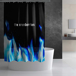 Шторка для душа The Cranberries blue fire, цвет: 3D-принт — фото 2