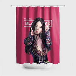 Шторка для душа Blackpink Jisoo art, цвет: 3D-принт