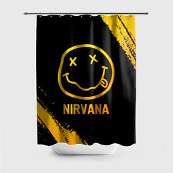 Шторка для душа Nirvana - gold gradient, цвет: 3D-принт