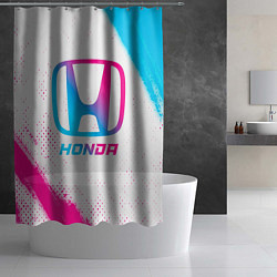 Шторка для душа Honda neon gradient style, цвет: 3D-принт — фото 2