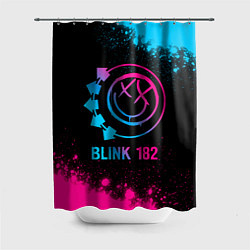 Шторка для душа Blink 182 - neon gradient, цвет: 3D-принт