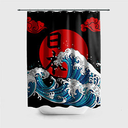 Шторка для душа Japan sea, цвет: 3D-принт