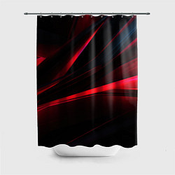 Шторка для душа Red lighting black background, цвет: 3D-принт