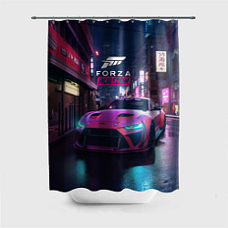 Шторка для душа Forza night racing, цвет: 3D-принт
