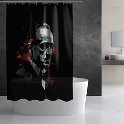 Шторка для душа Портрет Дон Вито Корлеоне, цвет: 3D-принт — фото 2