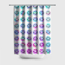 Шторка для душа Smiley holographic, цвет: 3D-принт