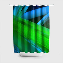 Шторка для ванной Blue green abstract