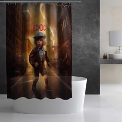 Шторка для душа ACDC boy, цвет: 3D-принт — фото 2