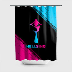 Шторка для душа Hellsing - neon gradient, цвет: 3D-принт