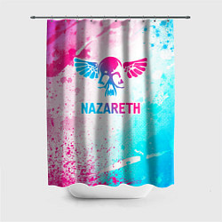 Шторка для душа Nazareth neon gradient style, цвет: 3D-принт