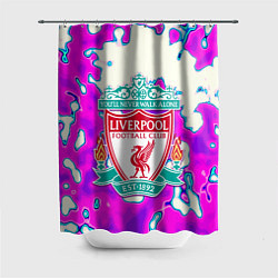 Шторка для душа Ливерпуль спорт клуб, цвет: 3D-принт