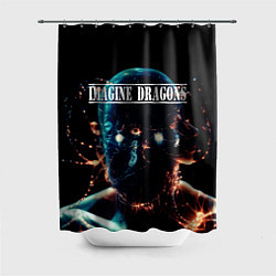 Шторка для душа Imagine Dragons рок группа, цвет: 3D-принт