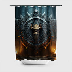 Шторка для душа Викингский герб, цвет: 3D-принт