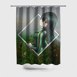Шторка для душа Моя геройская академия Цую Асуи, цвет: 3D-принт