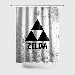 Шторка для душа Zelda glitch на светлом фоне, цвет: 3D-принт