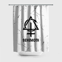 Шторка для душа Behemoth glitch на светлом фоне, цвет: 3D-принт