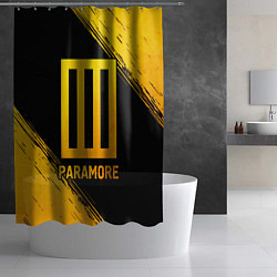 Шторка для душа Paramore - gold gradient, цвет: 3D-принт — фото 2