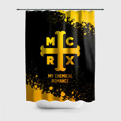 Шторка для душа My Chemical Romance - gold gradient, цвет: 3D-принт