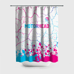 Шторка для ванной Motorhead neon gradient style посередине