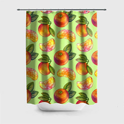 Шторка для ванной Мандарины с дольками