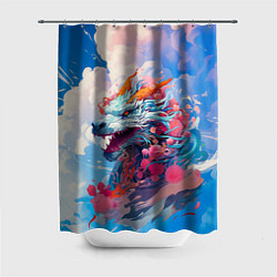 Шторка для душа Небесный дракон, цвет: 3D-принт