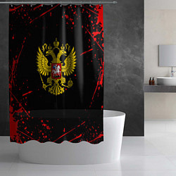 Шторка для душа Краски Россия герб, цвет: 3D-принт — фото 2