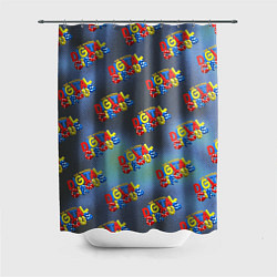 Шторка для ванной The amazing digital circus pattern
