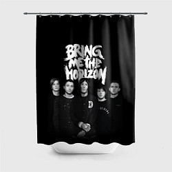 Шторка для душа Bring me the horizon - group, цвет: 3D-принт