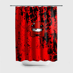 Шторка для душа Super Meat Boy краски, цвет: 3D-принт
