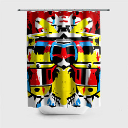 Шторка для душа Cyber abstraction, цвет: 3D-принт