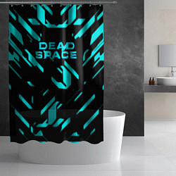 Шторка для душа Dead space айзек стиль неоновая броня, цвет: 3D-принт — фото 2