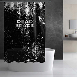Шторка для душа Мёртвый космос брызги красок, цвет: 3D-принт — фото 2