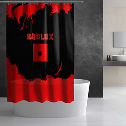 Шторка для душа Roblox краски красные, цвет: 3D-принт — фото 2