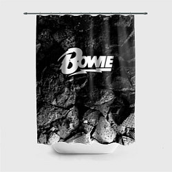 Шторка для душа David Bowie black graphite, цвет: 3D-принт